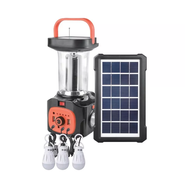 3W Solar Camping Lantern Kit Επαναφορτιζόμενο